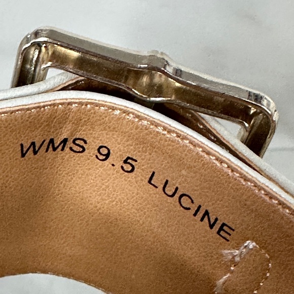 DV Dolce Vita Lucine Buckle Strap Espadrille Wedge Sandals Ivory - Picture 7 of 10